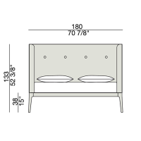 Ziggy Bed Size 160 - A