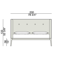 Ziggy Bed Size 180 - A